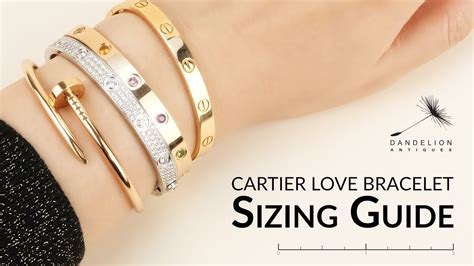 cartier love bracelet sizing|cartier love bracelet smallest size.